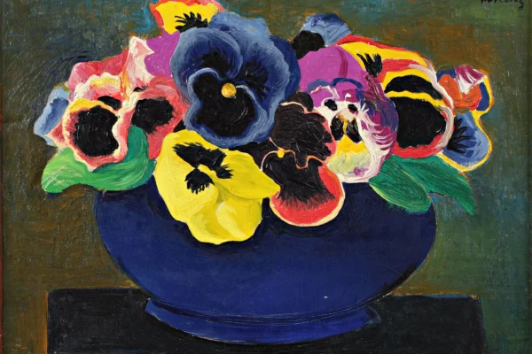 Bouquet de pensées, vers 1918 - Moïse KISLING (1891-1953)