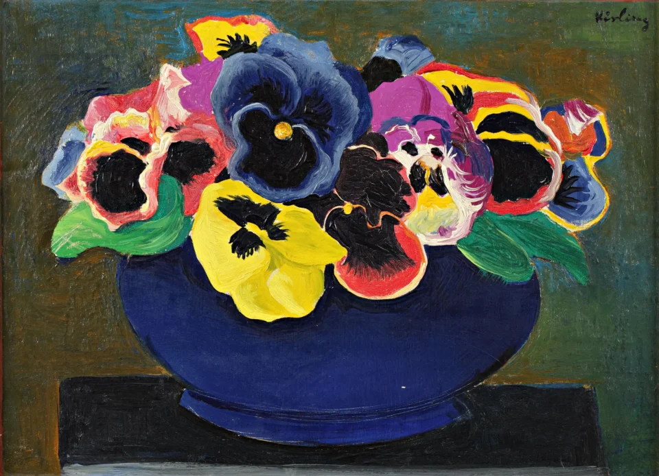 Bouquet de pensées, vers 1918 - Moïse KISLING (1891-1953)