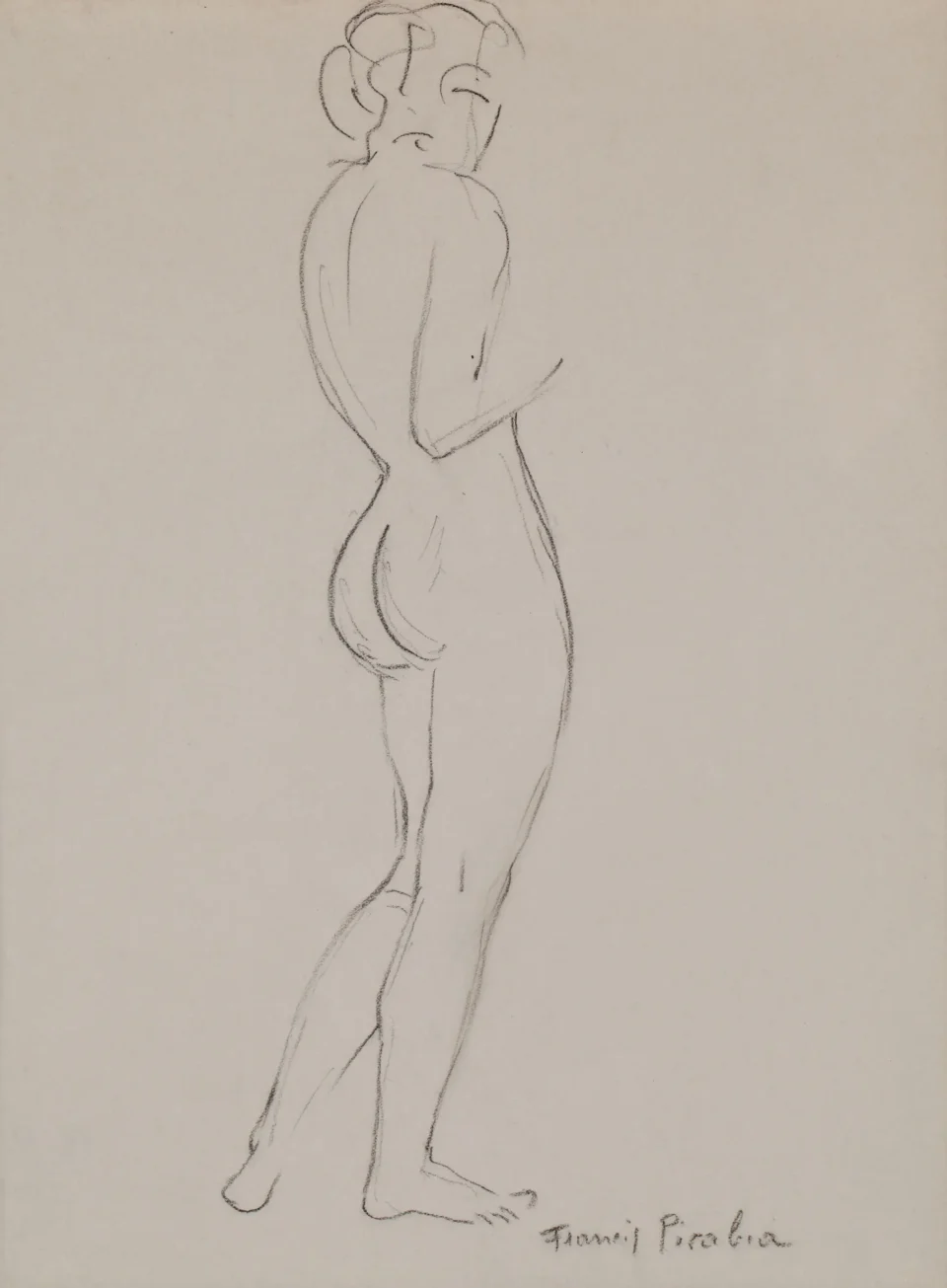 Etude de nu, femme debout, vers 1940 - Francis PICABIA (1879-1953)