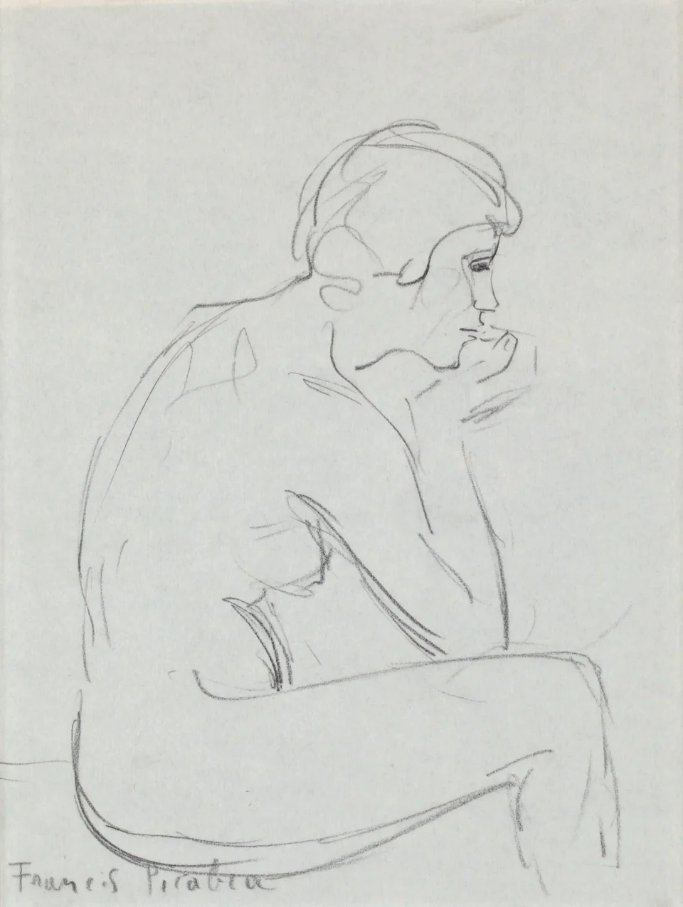 Etude de nu, femme assise, vers 1940-42 - Francis PICABIA (1879-1953)