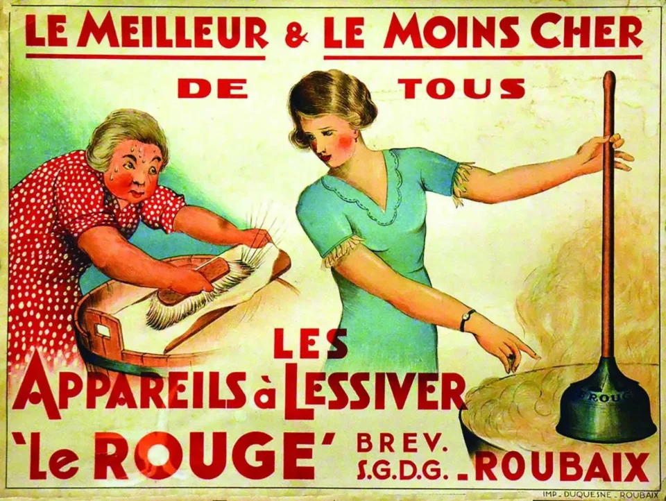 Le Touquet Les Aéroplages 1960 - Le Rouge Les Appareils à Lessiver Le Meilleur & Le Moins Cher de Tous vers 1930 Roubaix (Nord)