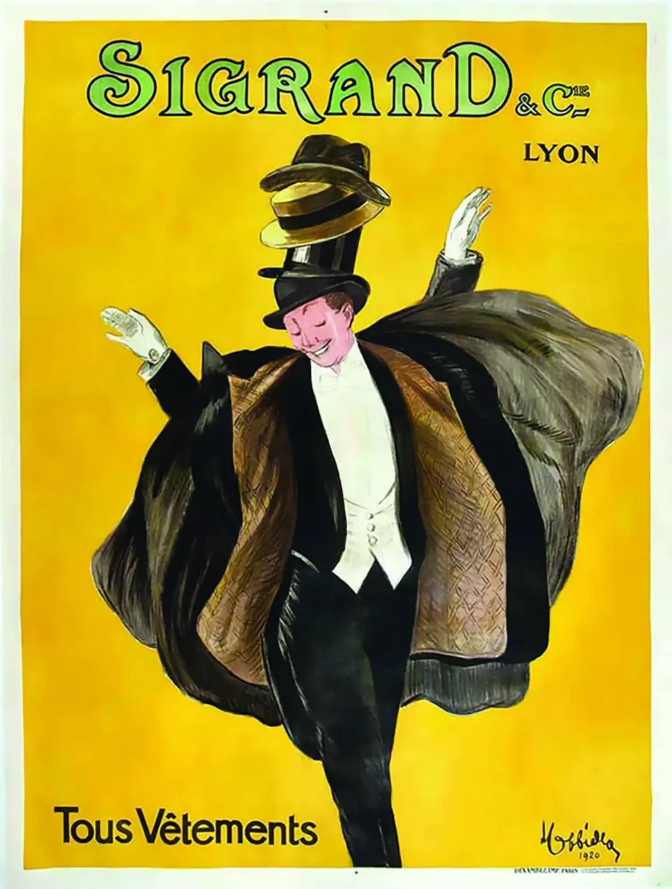 Sigrand & Cie  Tous Vêtements très rare 1920 Lyon (Rhône) - CAPPIELLO LEONETTO