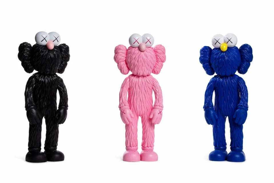 BFF Open Edition Vinyl Figure Pink/Blue/Black Set - Kaws (né en 1974)