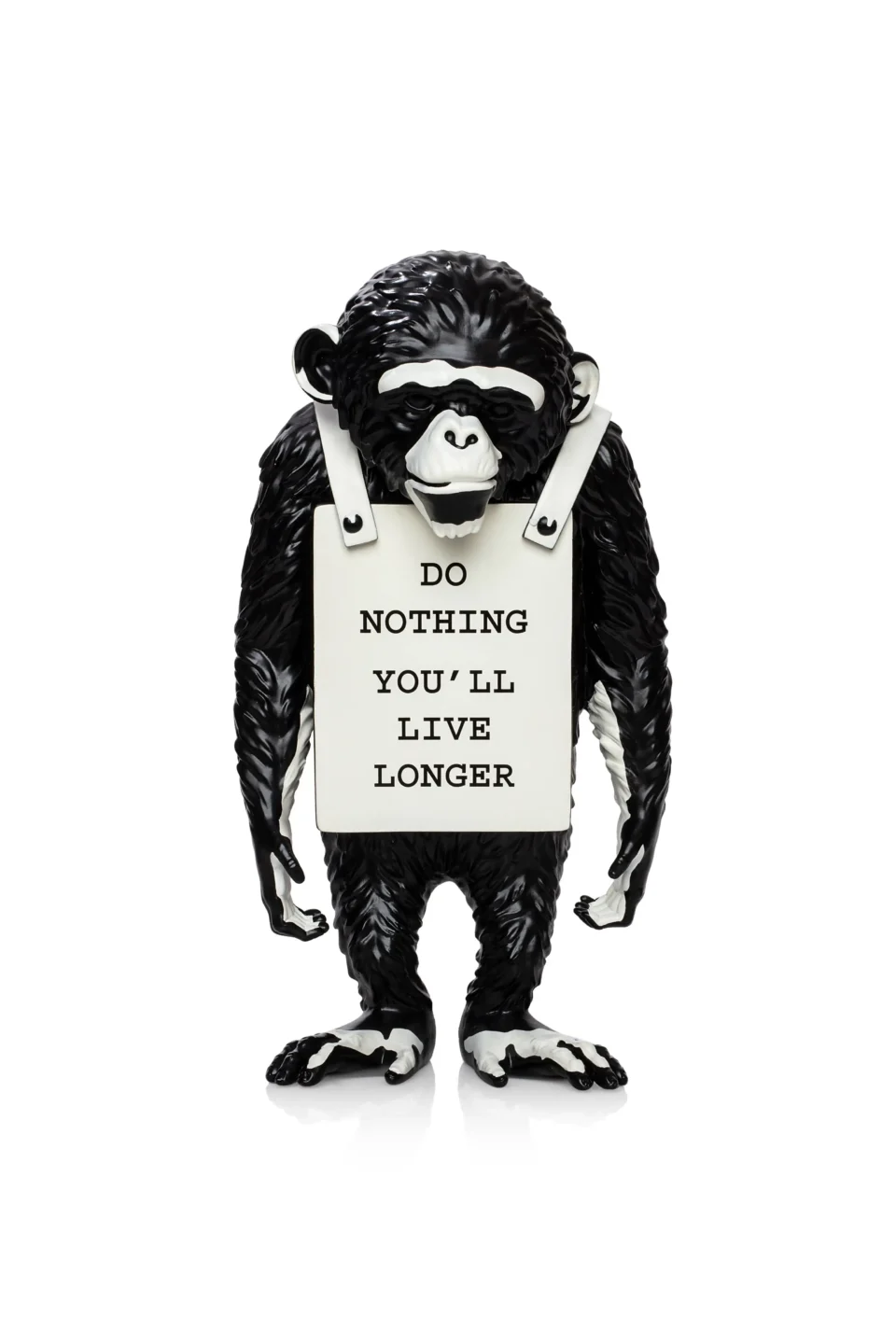 Monkey (Black) Do nothing you’ll live longer, 2016 - Banksy Brandalism x Médicom