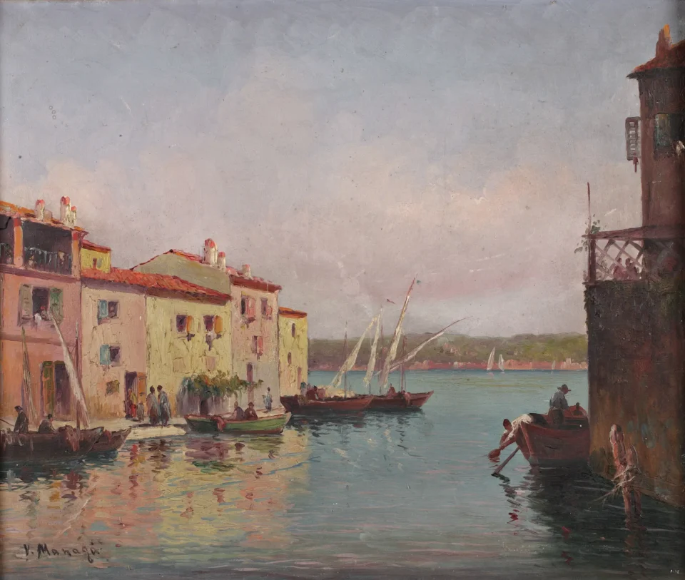 La port de Martigues - Vincent MANAGO (1880-1936)