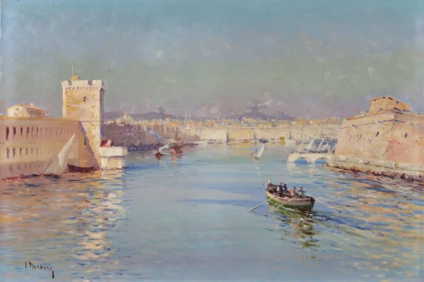 Entrée du port de Marseille - Louis NATTERO (1870-1915)