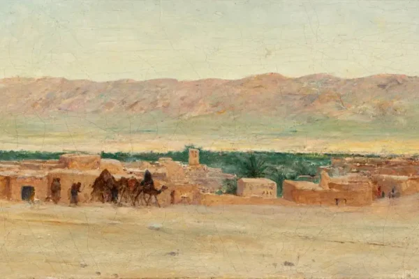 Panorama du Sud algérien - Francisque NOAILLY  (Marseille 1855 - Alger 1942)