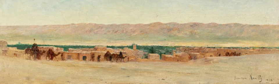 Panorama du Sud algérien - Francisque NOAILLY  (Marseille 1855 - Alger 1942)