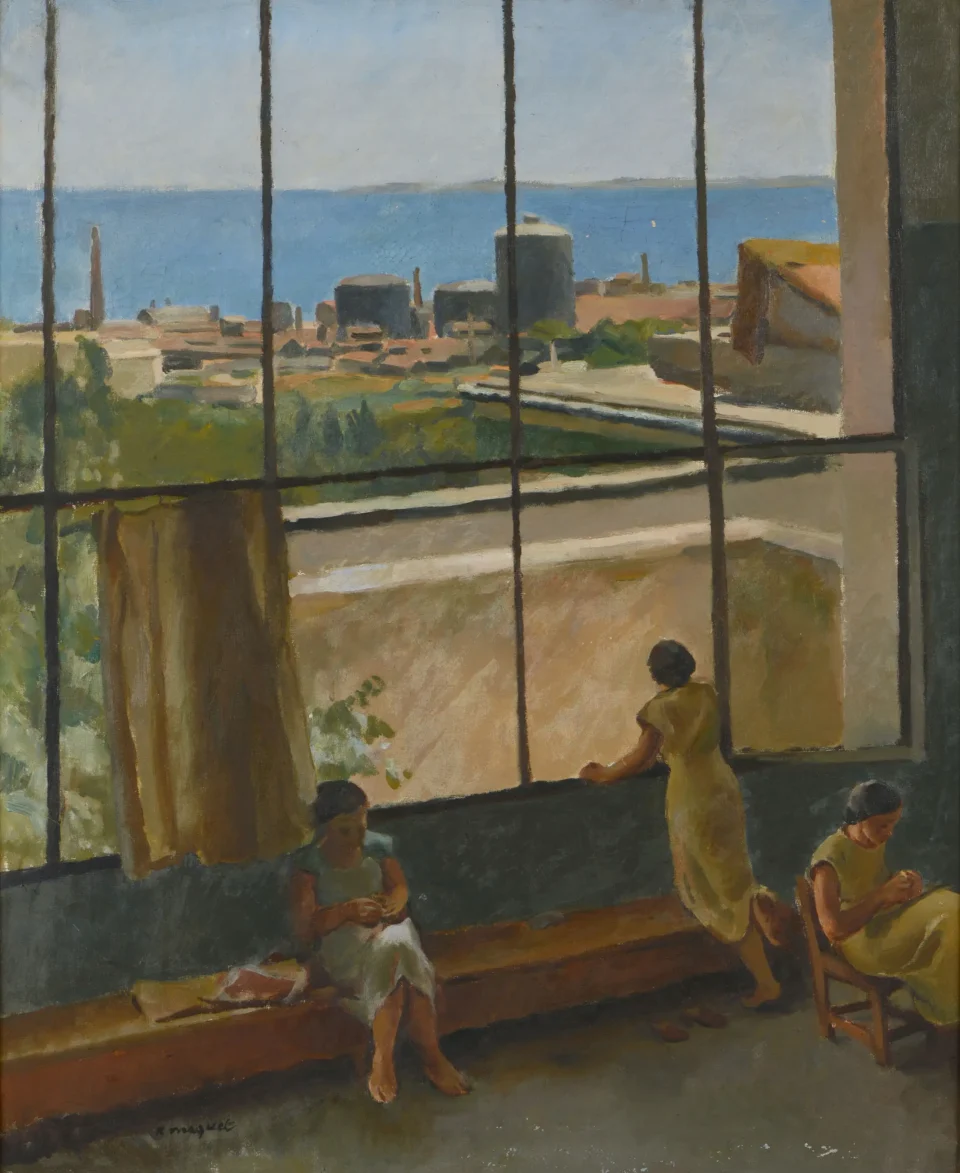 Fenêtre de la chambre du peintre à la villa Abd-El-Tif - Richard MAGUET (1896-1940)