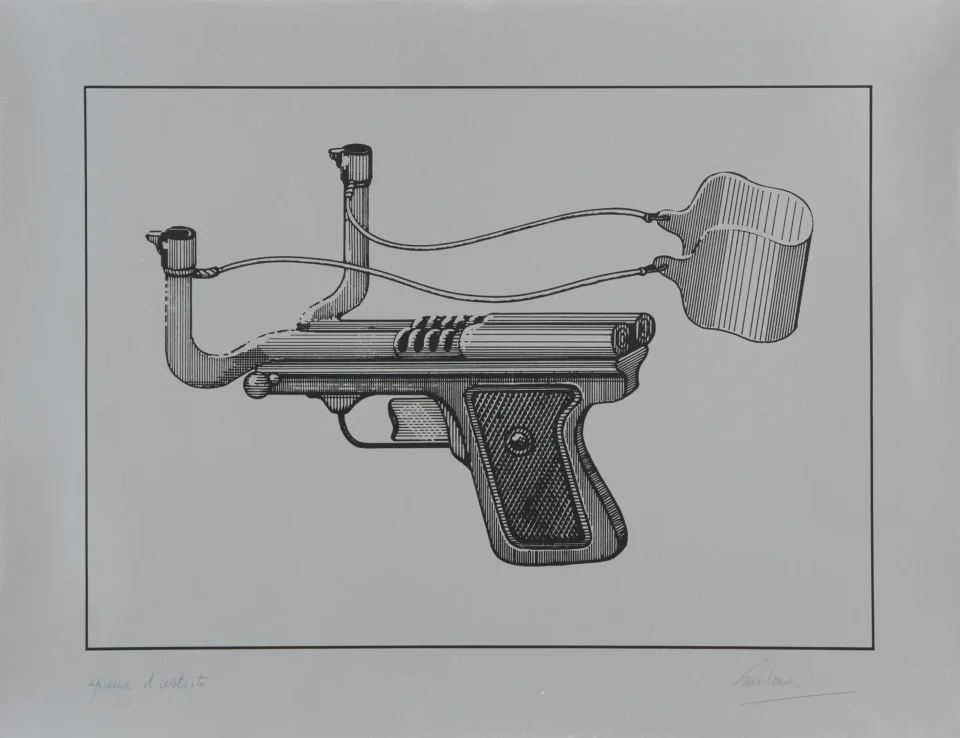 Pistolet lance-pierre - Jacques CARELMAN(1929-2012)