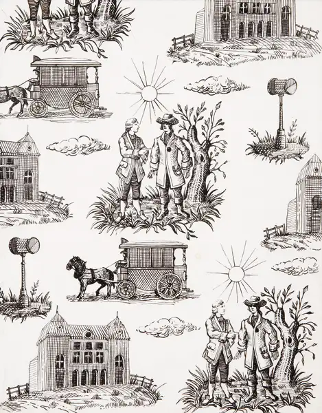 Toile de Jouy - Jacques CARELMAN(1929-2012)