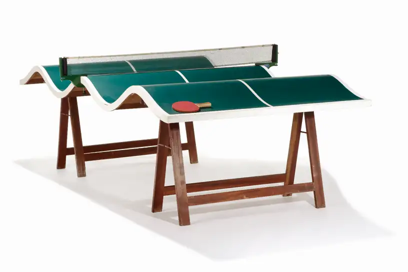 Table de ping-pong tous azimut - Jacques CARELMAN(1929-2012)