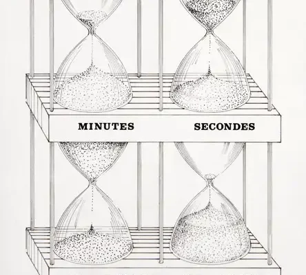 Sablier de précision - Jacques CARELMAN(1929-2012)
