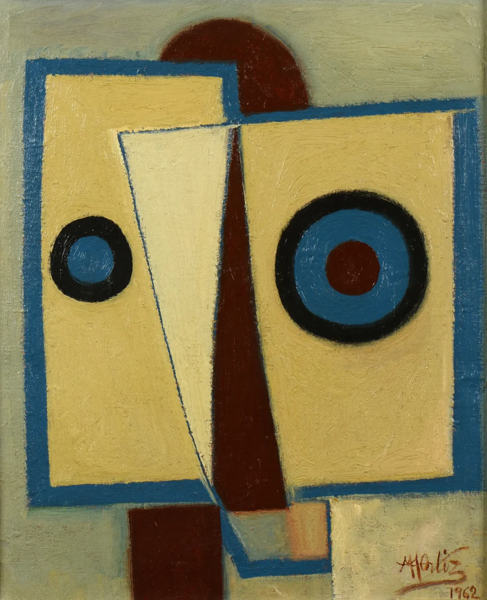 Cabeza Cubista - Manuel ANGELES ORTIZ (1895-1984)