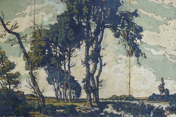 Paysage aux grands arbres - Eugene BROUILLARD (1870-1950)