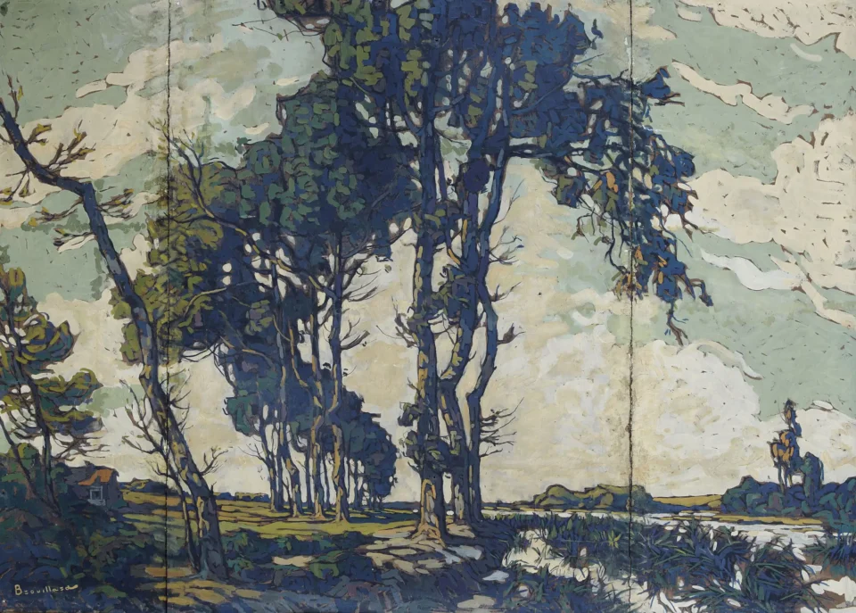 Paysage aux grands arbres - Eugene BROUILLARD (1870-1950)