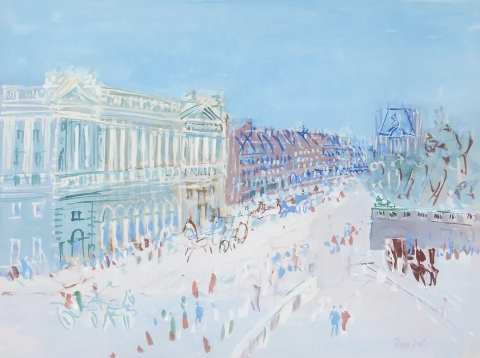 La rue de Rivoli et l’Hotel de la Marine - Jean DUFY (1888-1964)