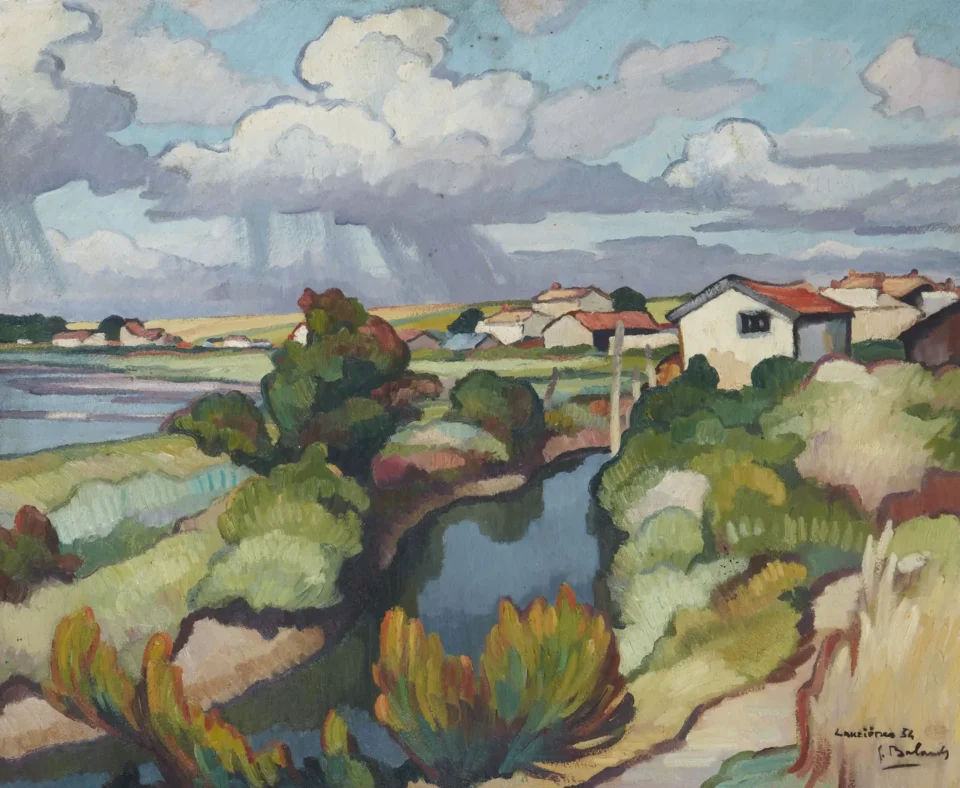 Le chenal de Lauzière - Gaston BALANDE (1880-1971)