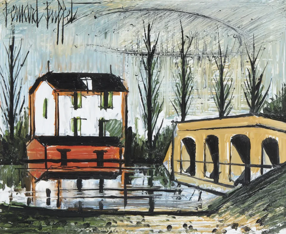 Maison près de la rivière, 1995 - Bernard BUFFET (1928-1999)