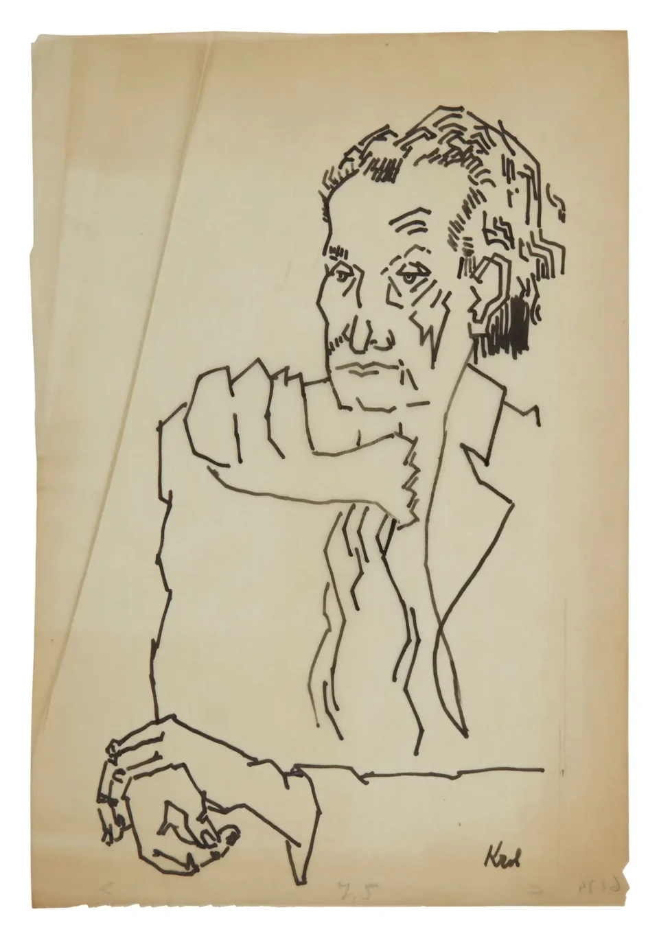 Portrait d’Antonin ARTAUD - Abraham KROL (1919-2005)