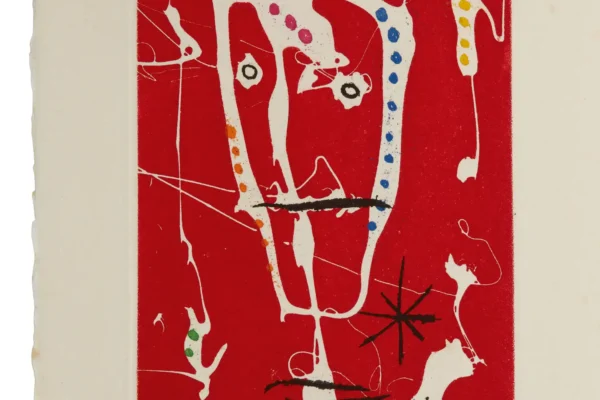 Frontispice pour  LES BRISANTS de Jacques Dupin. G.L.M. éditeur, Paris 1958 - Joan MIRO (1893-1983)