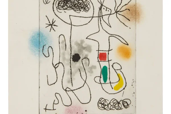 Frontispice pour MIDI LE TREFLE BLANC  de Léna Leclercq 1968 - Joan MIRO (1893-1983)