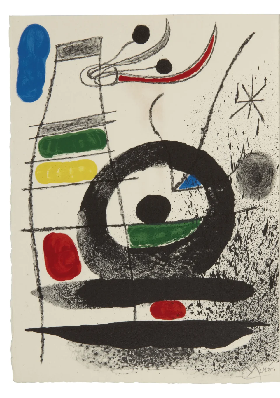 Frontispice pour LE CHIEN DE COEUR de René Char, 1969 - Joan MIRO (1893-1983)