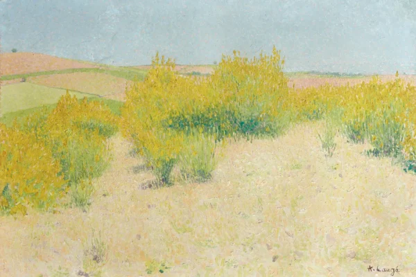 Paysage aux genêts - Achille LAUGE (1861-1944)