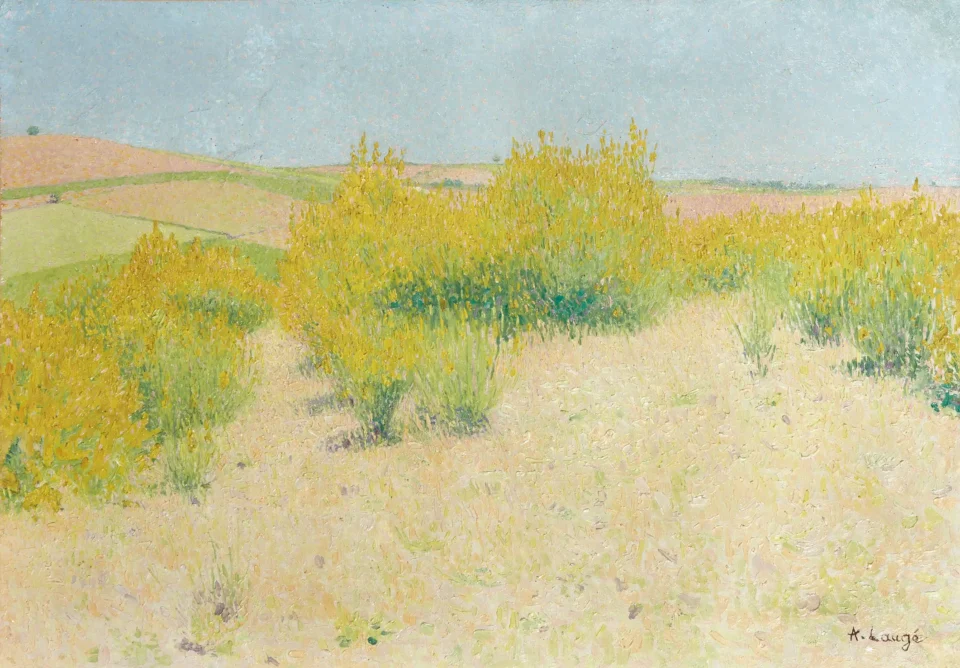 Paysage aux genêts - Achille LAUGE (1861-1944)