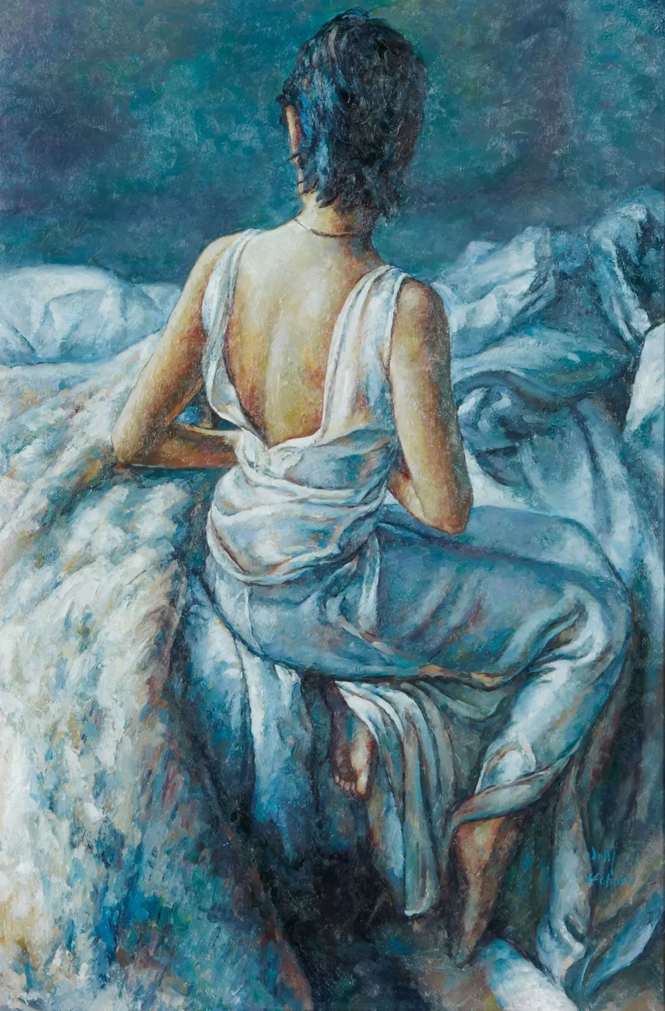 Femme sur un lit - ZHANG Xiaochuan (1965)