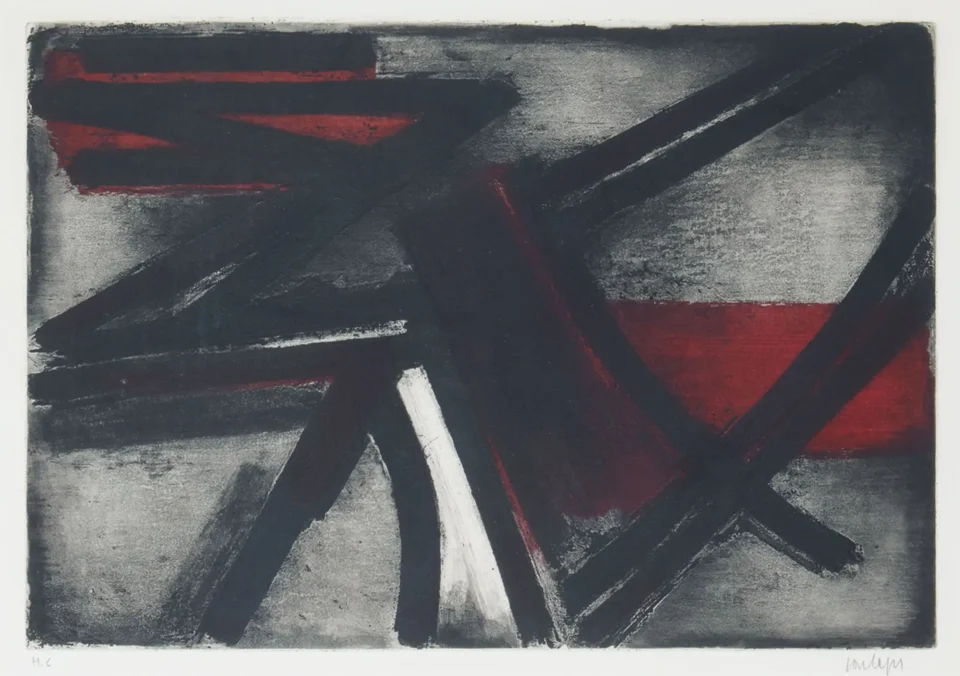 Eau-Forte II, 1952 - Pierre SOULAGES (1919)