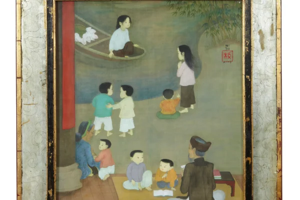 Récréation près d'une rivière - Trung Thu MAI (1906-1980)