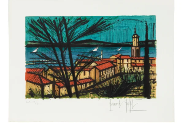 PANORAMA DE SAINT TROPEZ, 1981 - Bernard BUFFET (1928-1999)