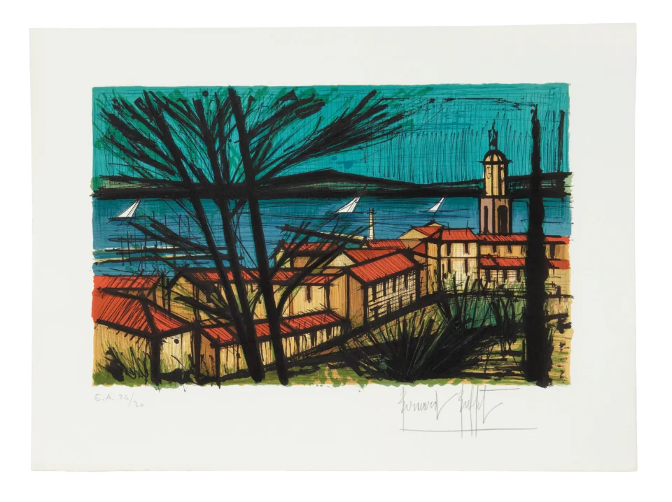 PANORAMA DE SAINT TROPEZ, 1981 - Bernard BUFFET (1928-1999)