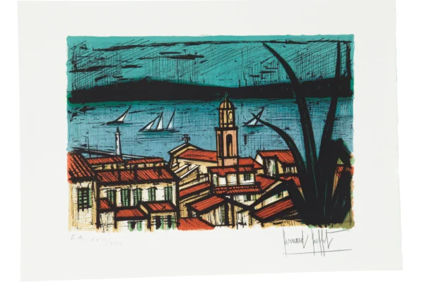 VUE DE SAINT TROPEZ, 1981 - Bernard BUFFET (1928-1999)