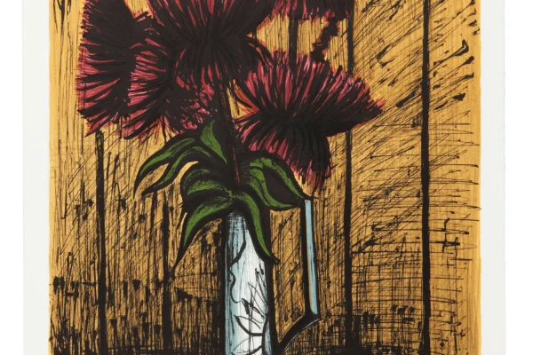 BOUQUET DE CHRYSANTHEMES, 1980 - Bernard BUFFET (1928-1999)