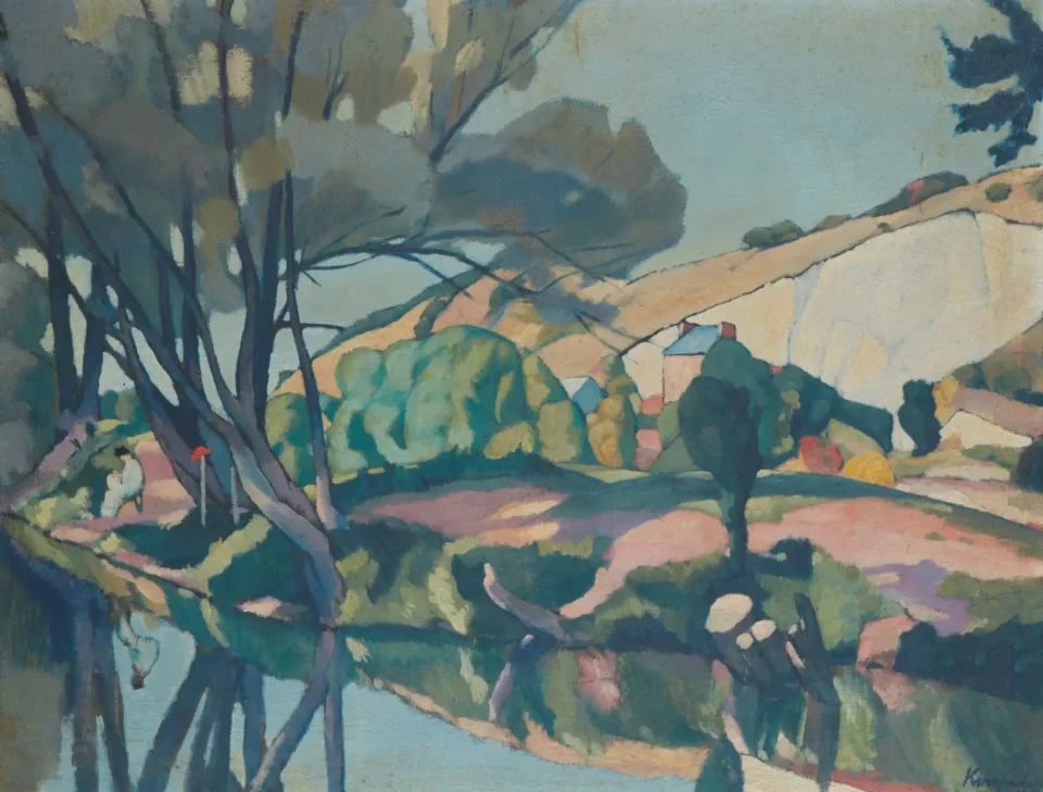 Bras Saint Jean – La Seine à VERNON, 1919 - Charles KVAPIL (1884-1957)