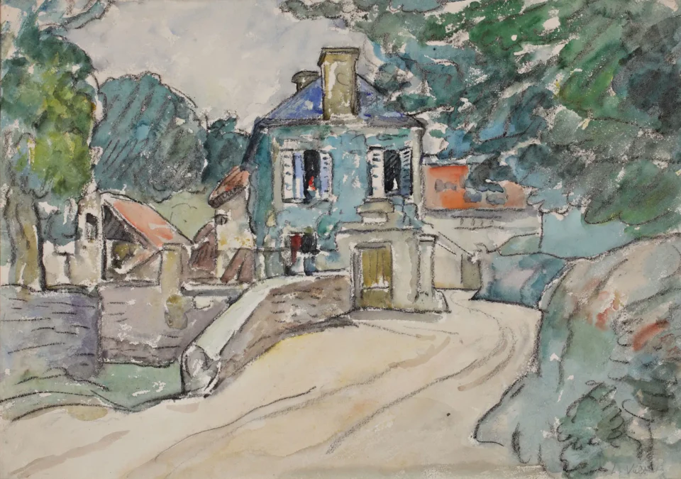 Maison au bout du chemin - Louis VALTAT (1869-1952)