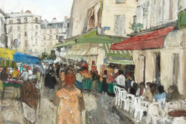 Le marché de la rue Moufetard - Marko STUPAR (1936)