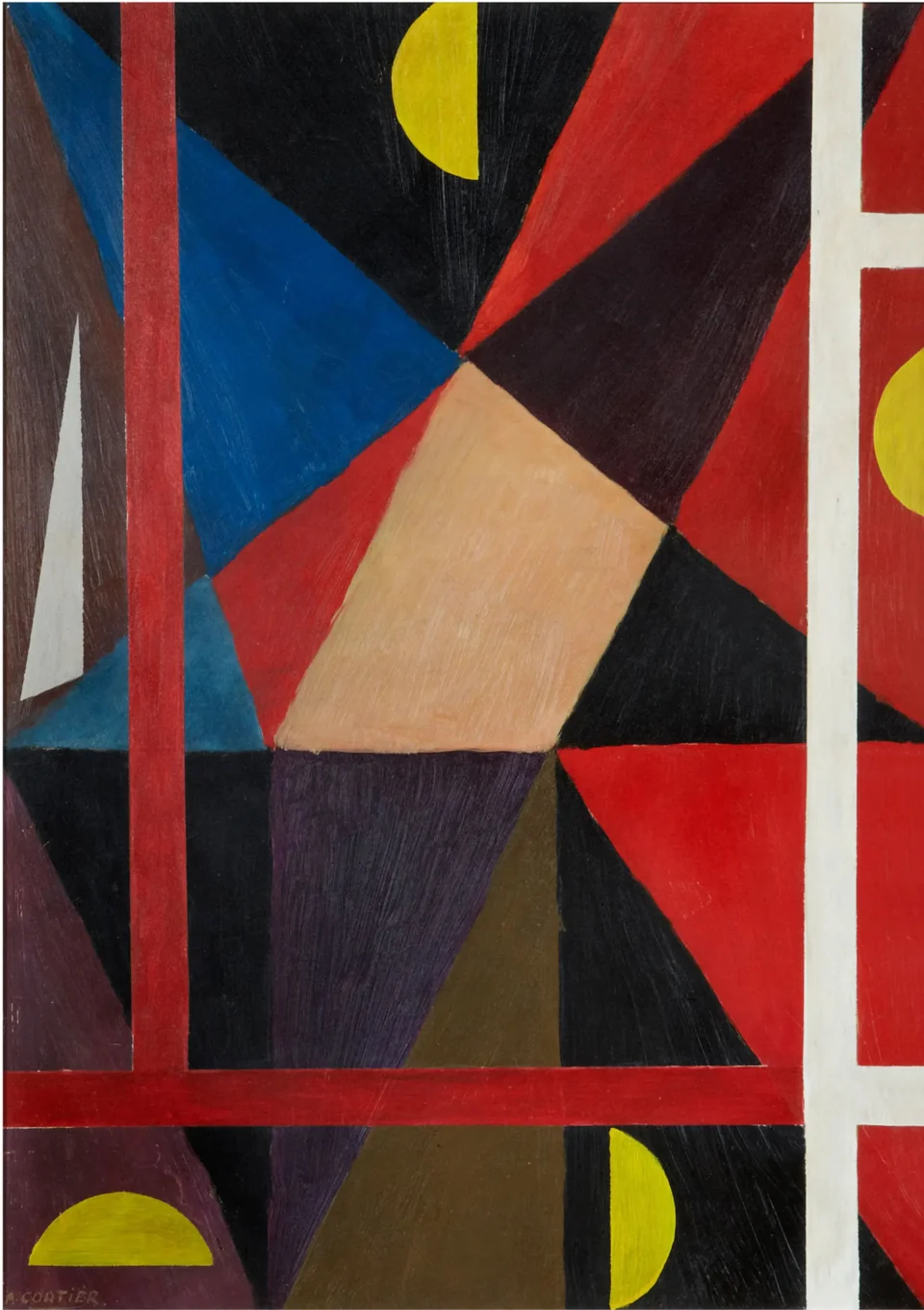 Composition abstraite - CORTIER Amédée (1921-1976)