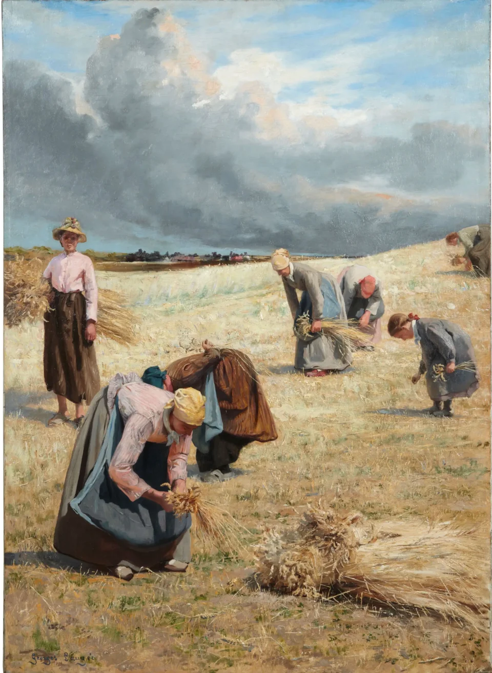 Les glaneuses avant l’orage - Georges François Paul LAUGÉE (1853-1937)