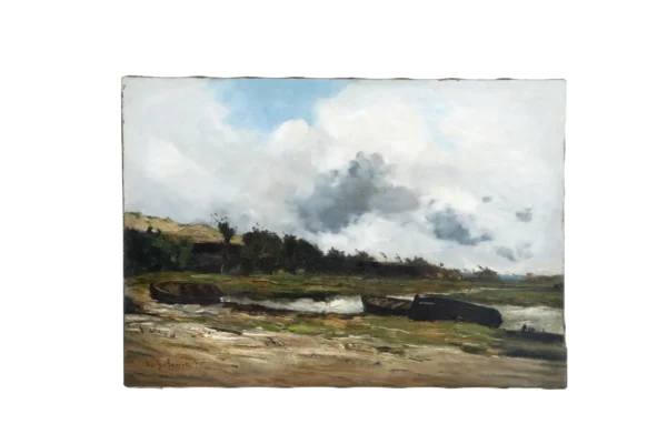 Paysage de bord d'étang, 1877 - GUILLEMET Jean-Baptiste Antoine (1843-1918)