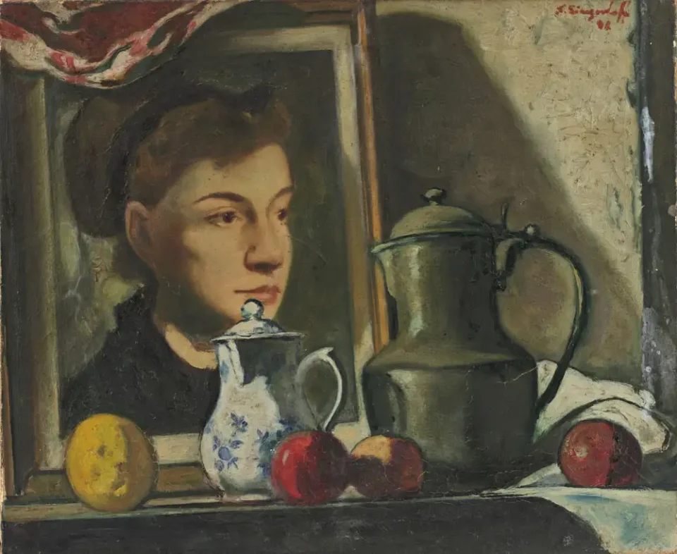 Nature morte au portrait - Nicolas SINEZOUBOFF (1891-1956)