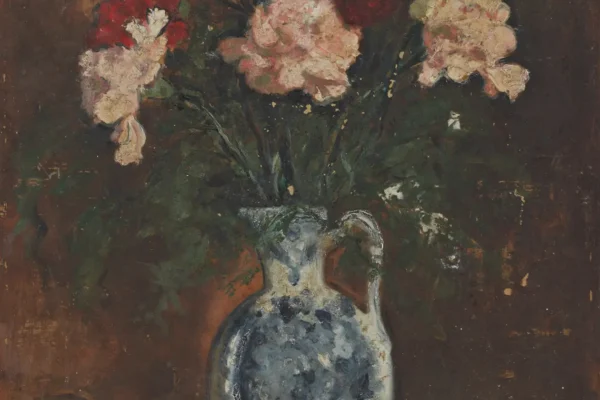 Nature morte au vase d' oeillets 1938 - Nicolas SINEZOUBOFF (1891-1956)