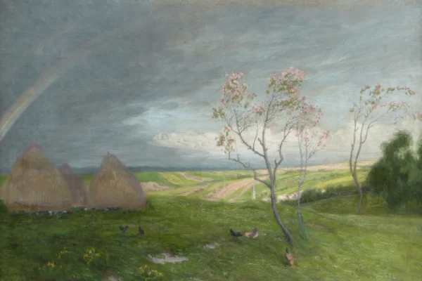 Paysage à l'arc en ciel - YARZ Edmond (1846-1921)