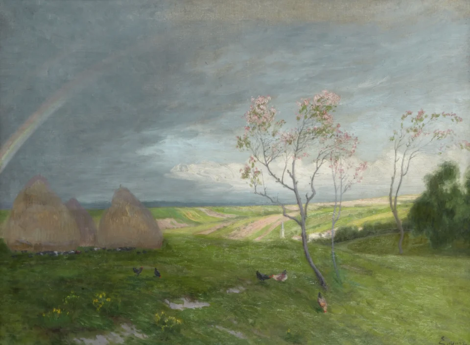 Paysage à l’arc en ciel - YARZ Edmond (1846-1921)