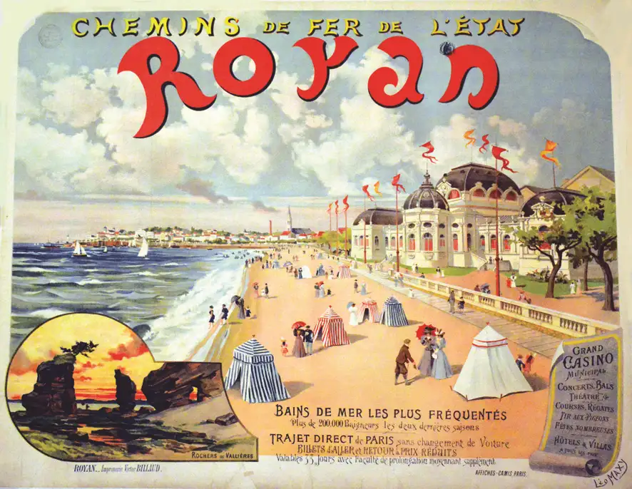 Royan – Chemins de Fer de l’Etat – Rochers de Vallières vers 1900 - MAXY LEO