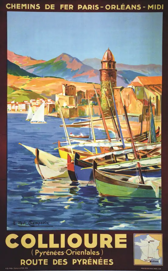 Collioure – Route des Pyrénées 1934 - CHAMPSEIX E. PAUL