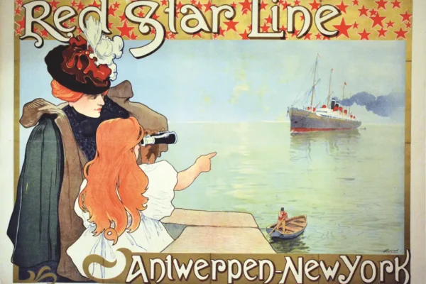 Red Star Line - Antwerpen - New York vers 1900 - CASSIERS HENRI