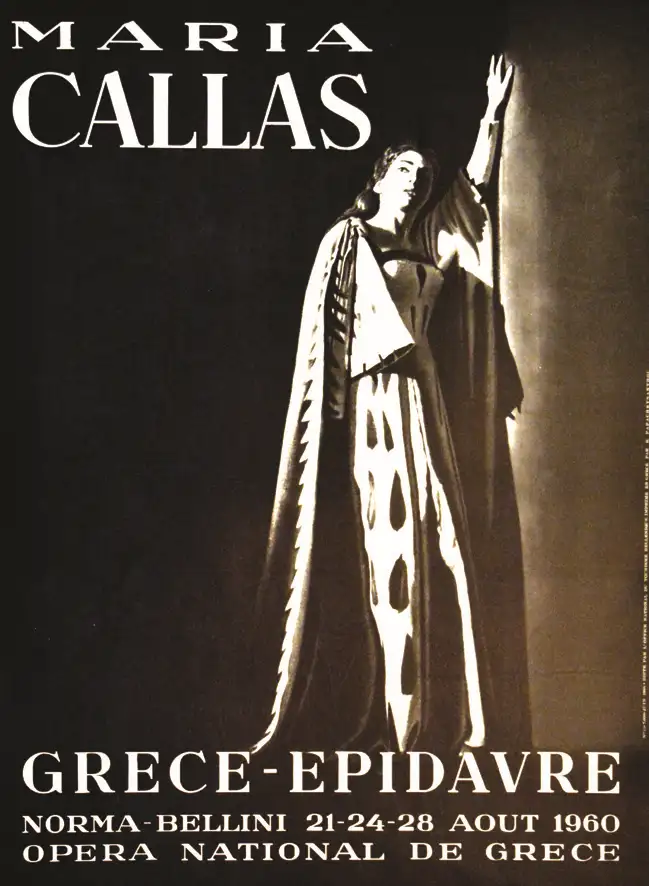 Maria Calas Grèce – Epidaure 1960 - Maria Calas Grèce - Epidaure 1960